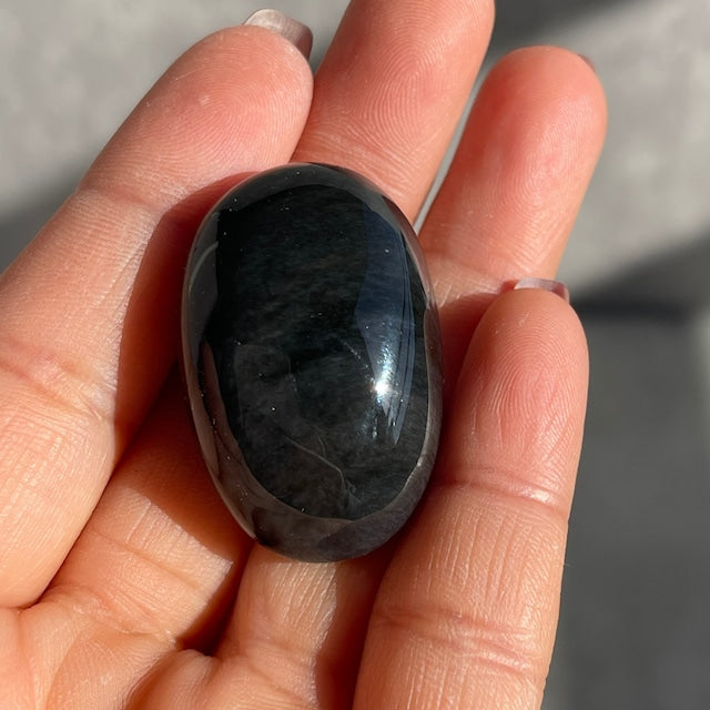 メキシコ産【ベルベットオブディシアン（黒曜石）】タンブル 鉱物 天然石 パワーストーン