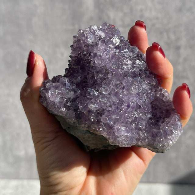 ブラジル産【アメジスト（Amethyst）／紫水晶】クラスター 　鉱物 天然石 パワーストーン