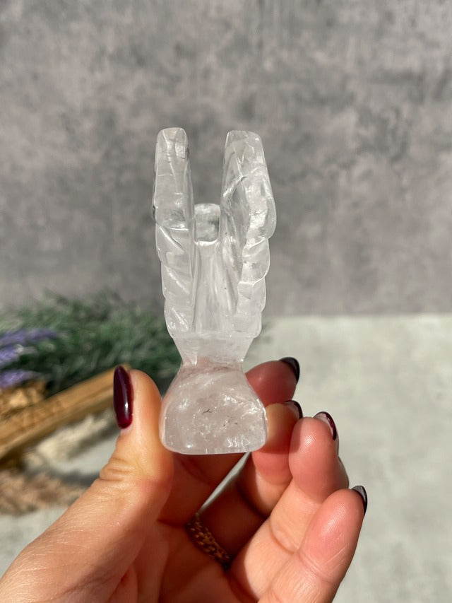 ブラジル・ミナスジェライス州・ゼッカデソーザ産  エンジェル 彫刻｜天使　祈り