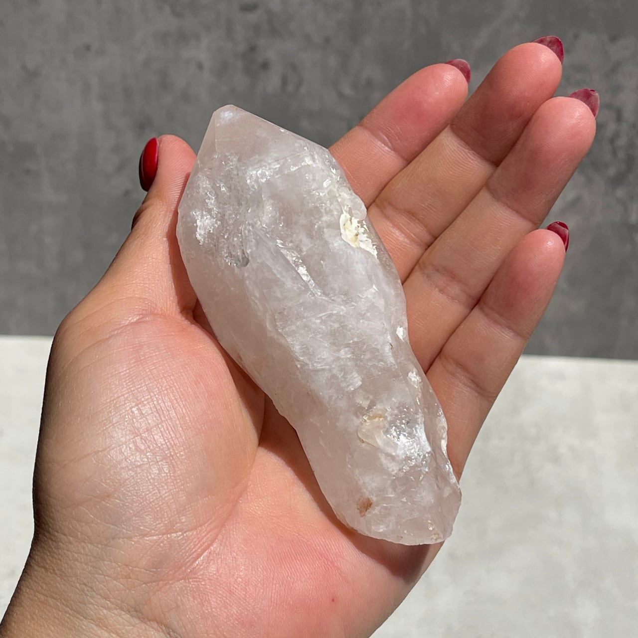 セプター形状【マダガスカル産 クォーツ】水晶（石英）鉱物 天然石 パワーストーン　　