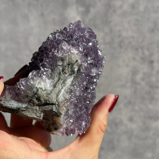 ブラジル産【アメジスト（Amethyst）／紫水晶】クラスター 　鉱物 天然石 パワーストーン