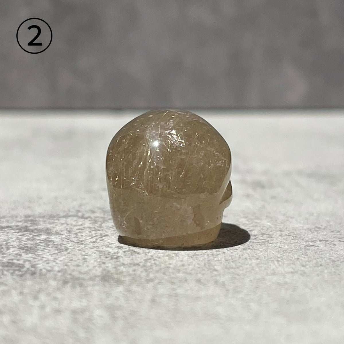ブラジル産 ゴールデンルチルクォーツ スカル 3種類｜金針水晶 天然石彫刻