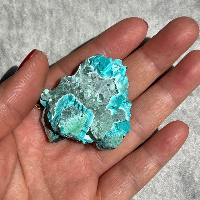 ナミビア産【クリソコラ 原石】（珪孔雀石）鉱物 天然石 パワーストーン