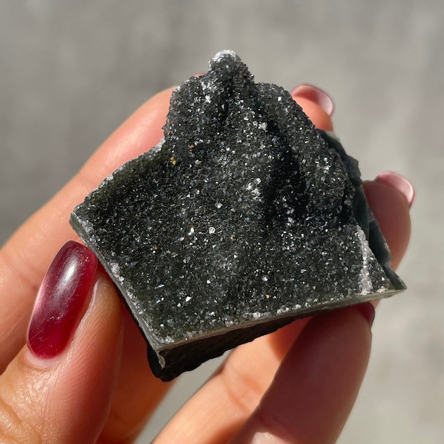 ブラジル産【ブラックアメジスト】クラスター 　鉱物 天然石 パワーストーン