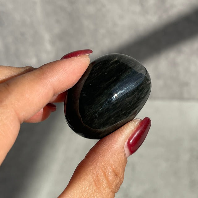 メキシコ産【ベルベットオブディシアン（黒曜石）】タンブル 鉱物 天然石 パワーストーン