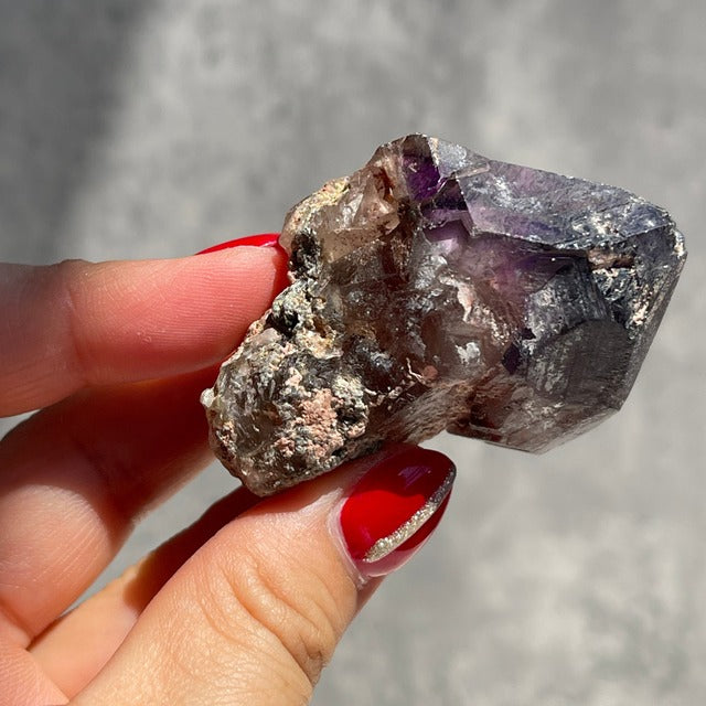 【マダガスカル産 セプター形状 アメジスト】鉱物 天然石 パワーストーン　　