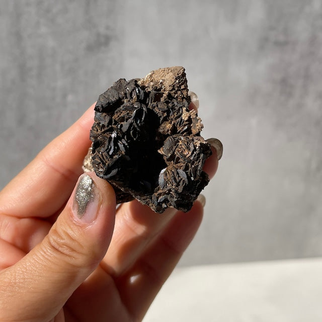 マラウィ産【スモーキークォーツ×シデライト】（53.5g）鉱物 天然石 パワーストーン