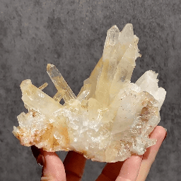 ネパール・ダーディン産 ゴールデンヒーラークォーツ クラスター｜ヒマラヤ水晶｜イリデッセンスあり