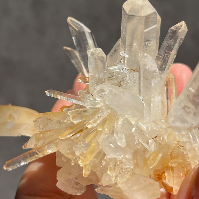 ネパール・ダーディン産 ゴールデンヒーラークォーツ クラスター｜ヒマラヤ水晶