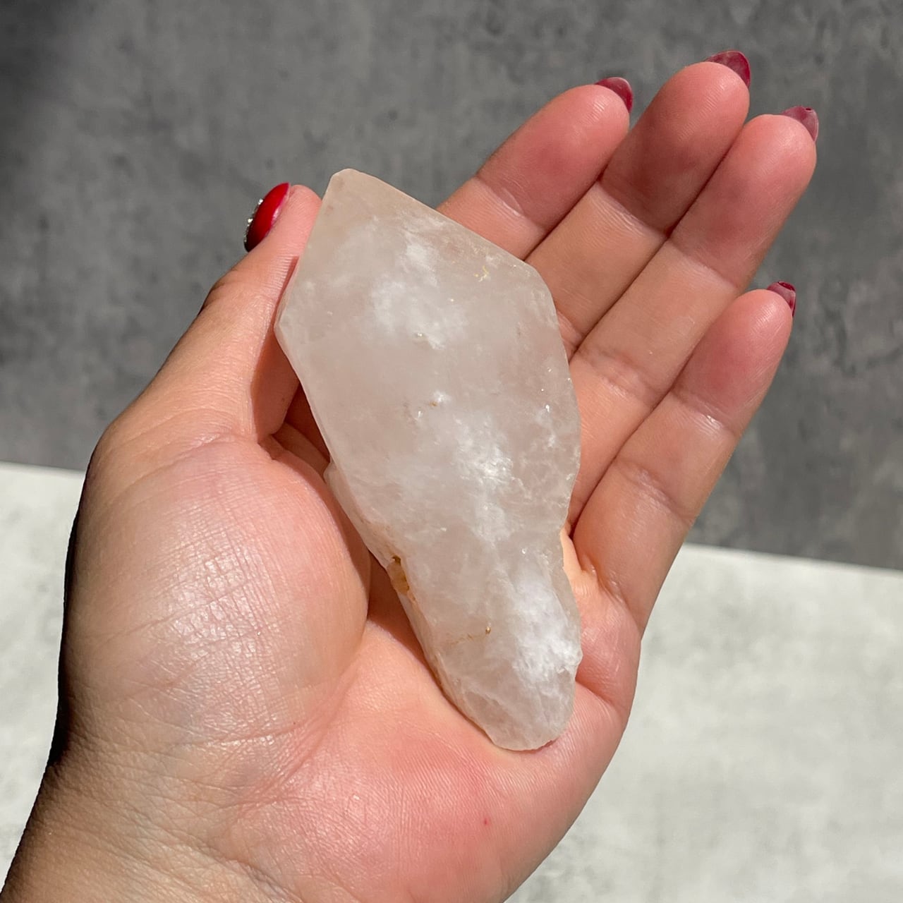 セプター形状【マダガスカル産 クォーツ】水晶（石英）鉱物 天然石 パワーストーン　　