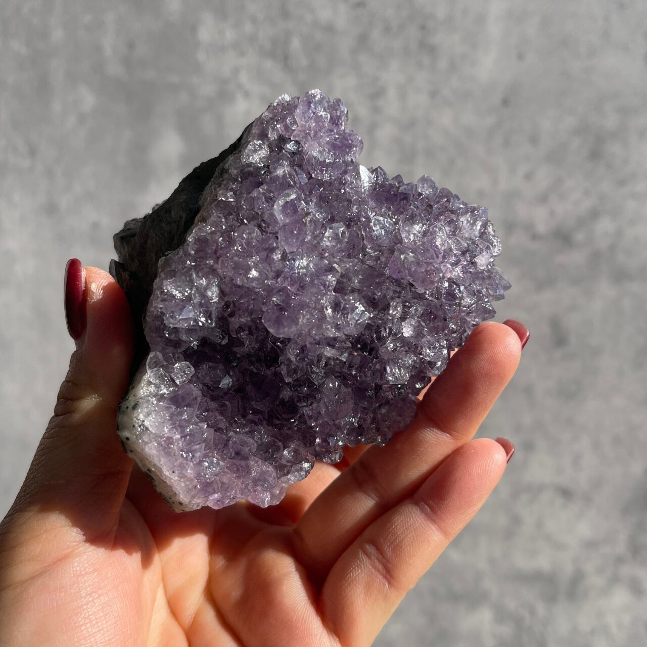 ブラジル産【アメジスト（Amethyst）／紫水晶】クラスター 　鉱物 天然石 パワーストーン