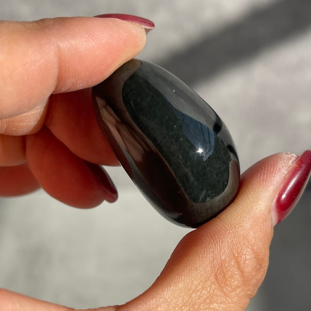 メキシコ産【ベルベットオブディシアン（黒曜石）】タンブル  鉱物 天然石 パワーストーン