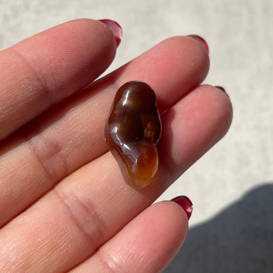 メキシコ産【ファイヤーアゲート 炎瑪瑙（ほのおめのう）】 鉱物 天然石 パワーストーン