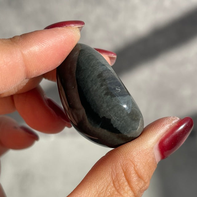 メキシコ産【ベルベットオブディシアン（黒曜石）】タンブル  鉱物 天然石 パワーストーン