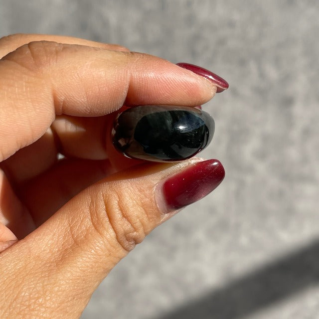 メキシコ産【ベルベットオブディシアン（黒曜石）】タンブル  鉱物 天然石 パワーストーン