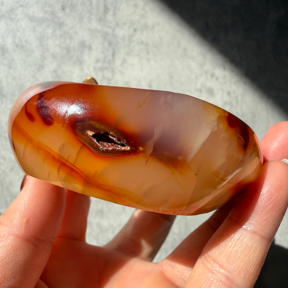マダガスカル産 カーネリアンアゲート ボウル 天然石 小物入れ No.7
