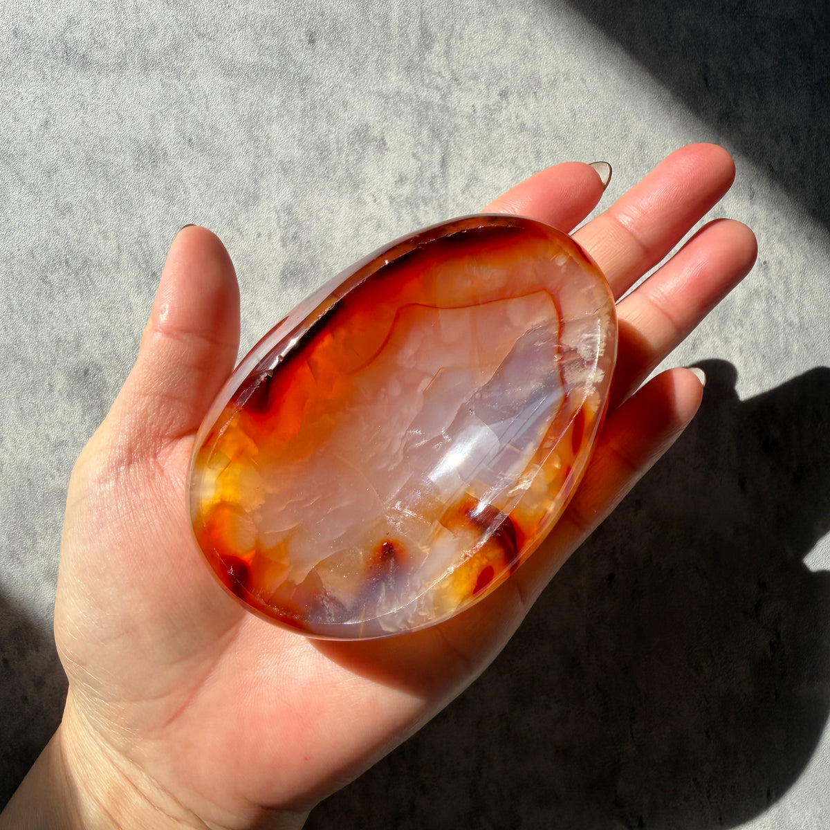 マダガスカル産 カーネリアンアゲート ボウル 天然石 小物入れ No.7