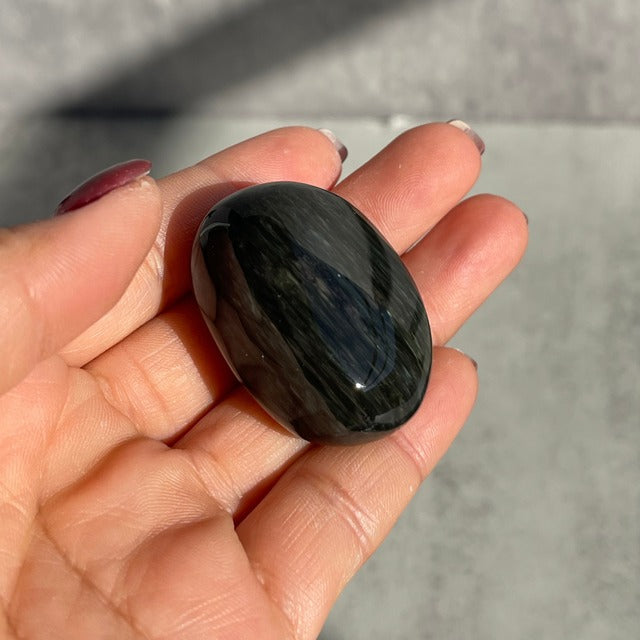 メキシコ産【ベルベットオブディシアン（黒曜石）】タンブル 鉱物 天然石 パワーストーン