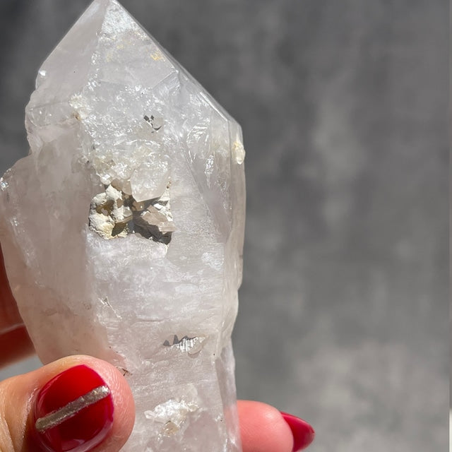 セプター形状【マダガスカル産 クォーツ】水晶（石英）鉱物 天然石 パワーストーン　　