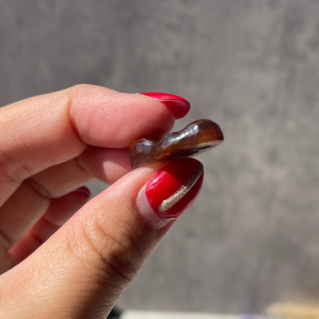 メキシコ産【ファイヤーアゲート 炎瑪瑙（ほのおめのう）】 鉱物 天然石 パワーストーン