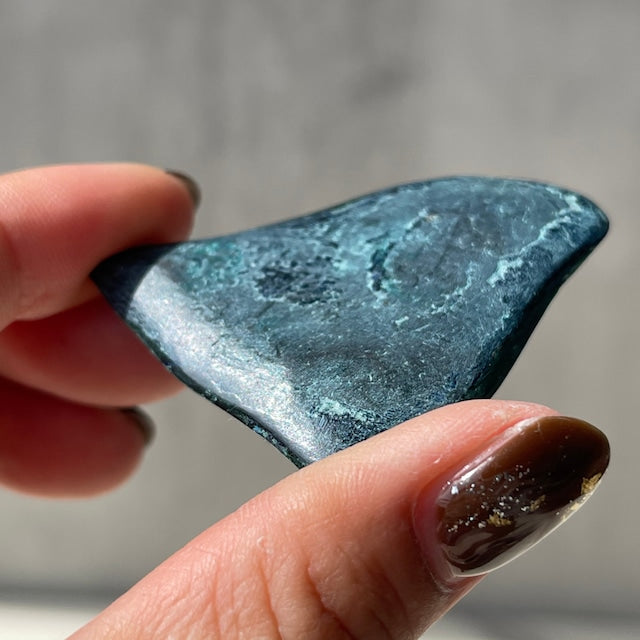コンゴ産 アズライト×マラカイト タンブル｜深い青と緑の共生原石（天然石）