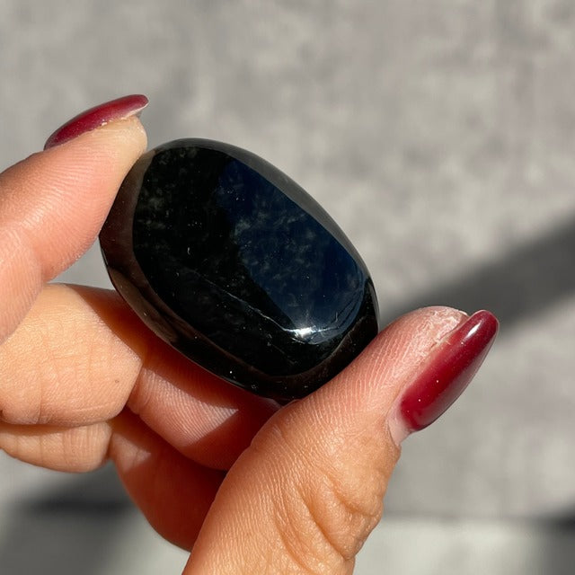 メキシコ産【ベルベットオブディシアン（黒曜石）】タンブル  鉱物 天然石 パワーストーン