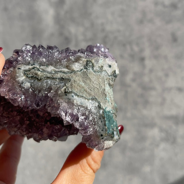 ブラジル産【アメジスト（Amethyst）／紫水晶】クラスター 　鉱物 天然石 パワーストーン